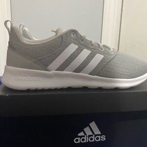 Adidas Cloudfoam Gray and White Sneakers